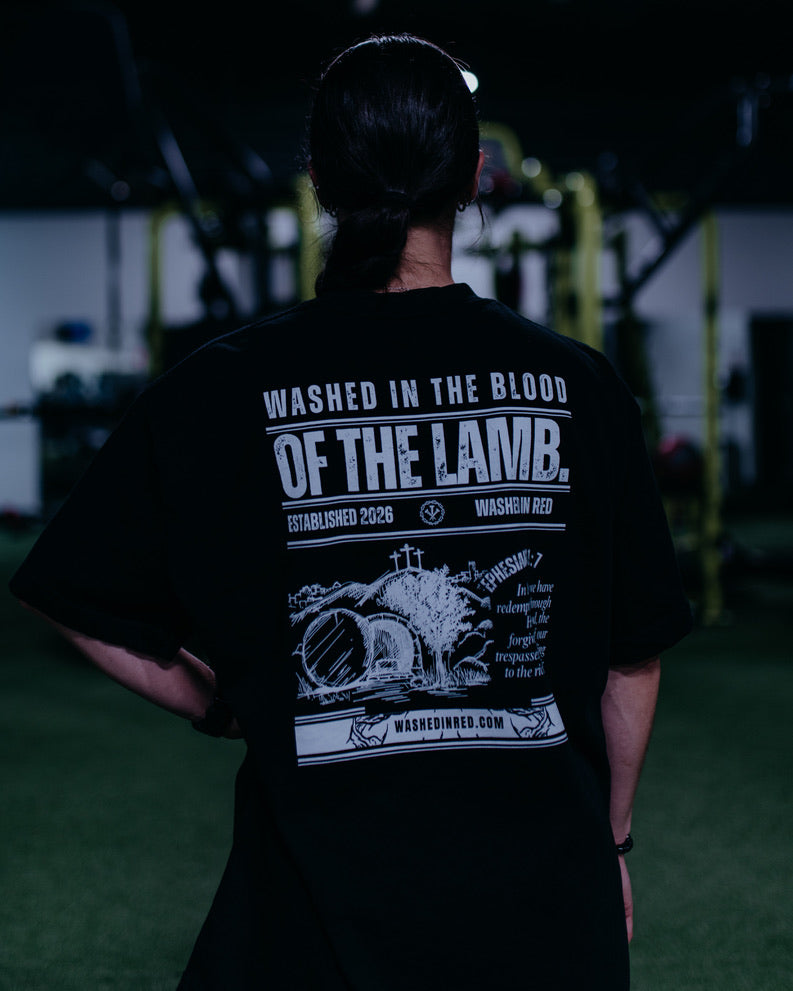 WASHED IN THE BLOOD Box T-Shirt – Black