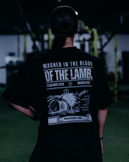 WASHED IN THE BLOOD Box T-Shirt – Black